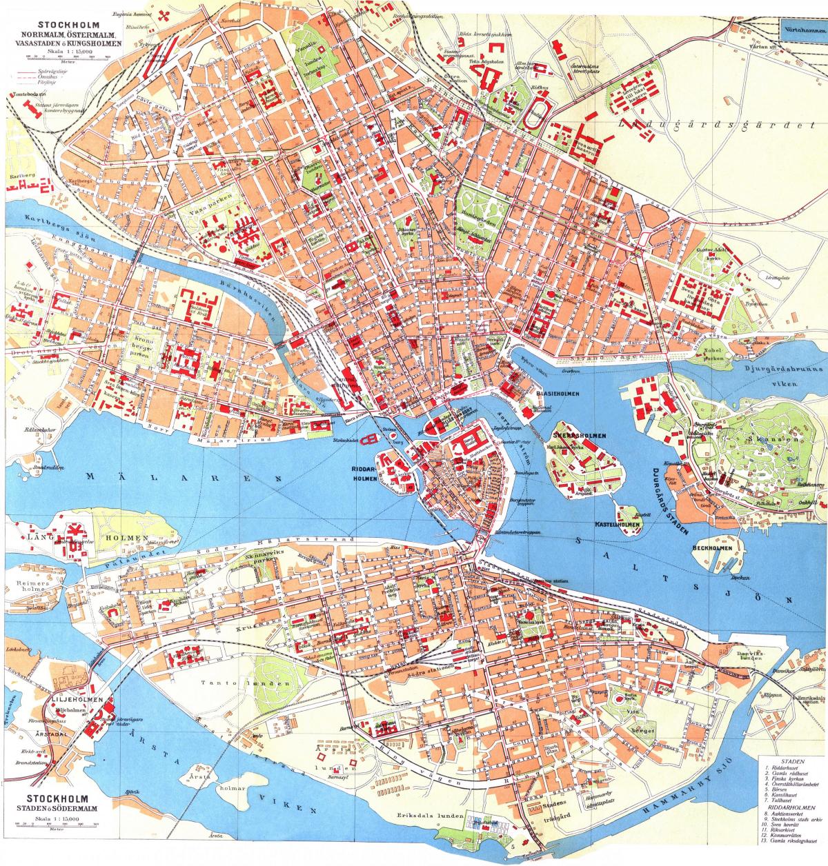 карта кунгсхольмен в Стокгольме