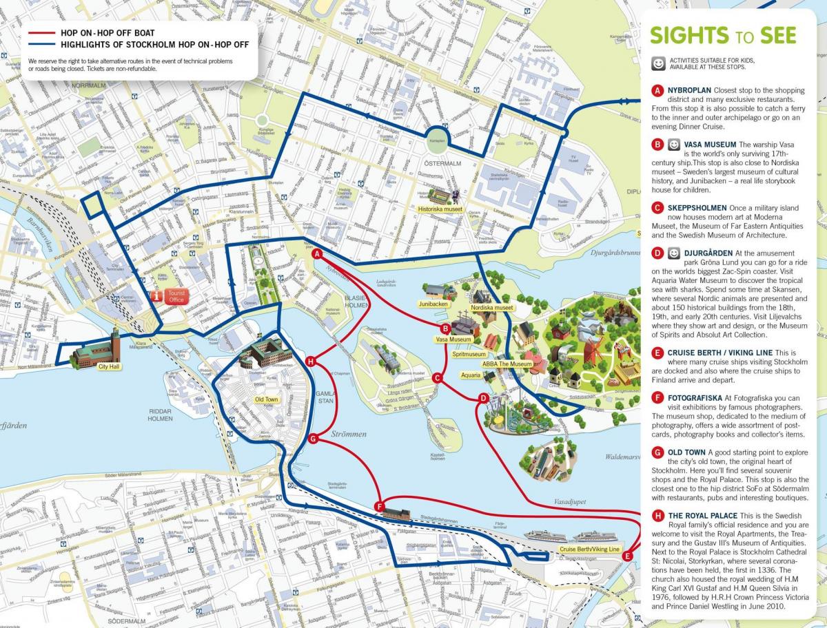 Стокгольм достопримечательности карта