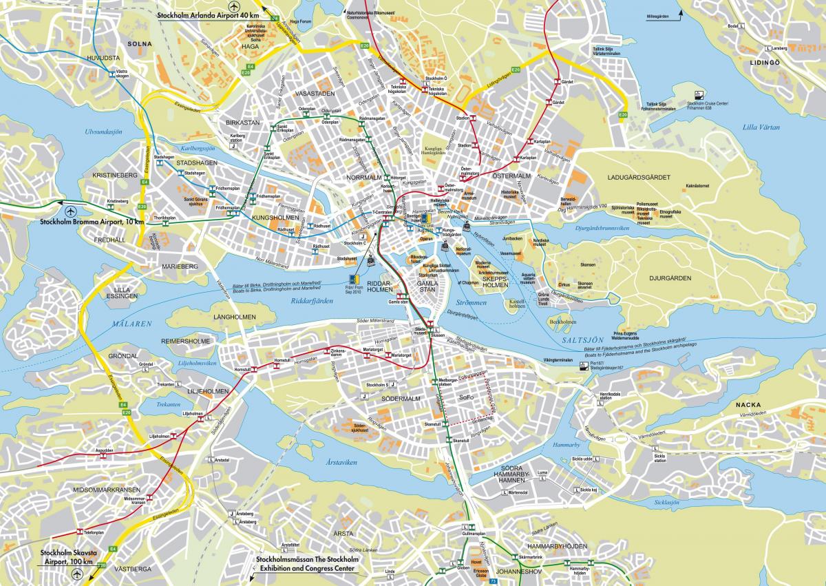 карта Стокгольма улица