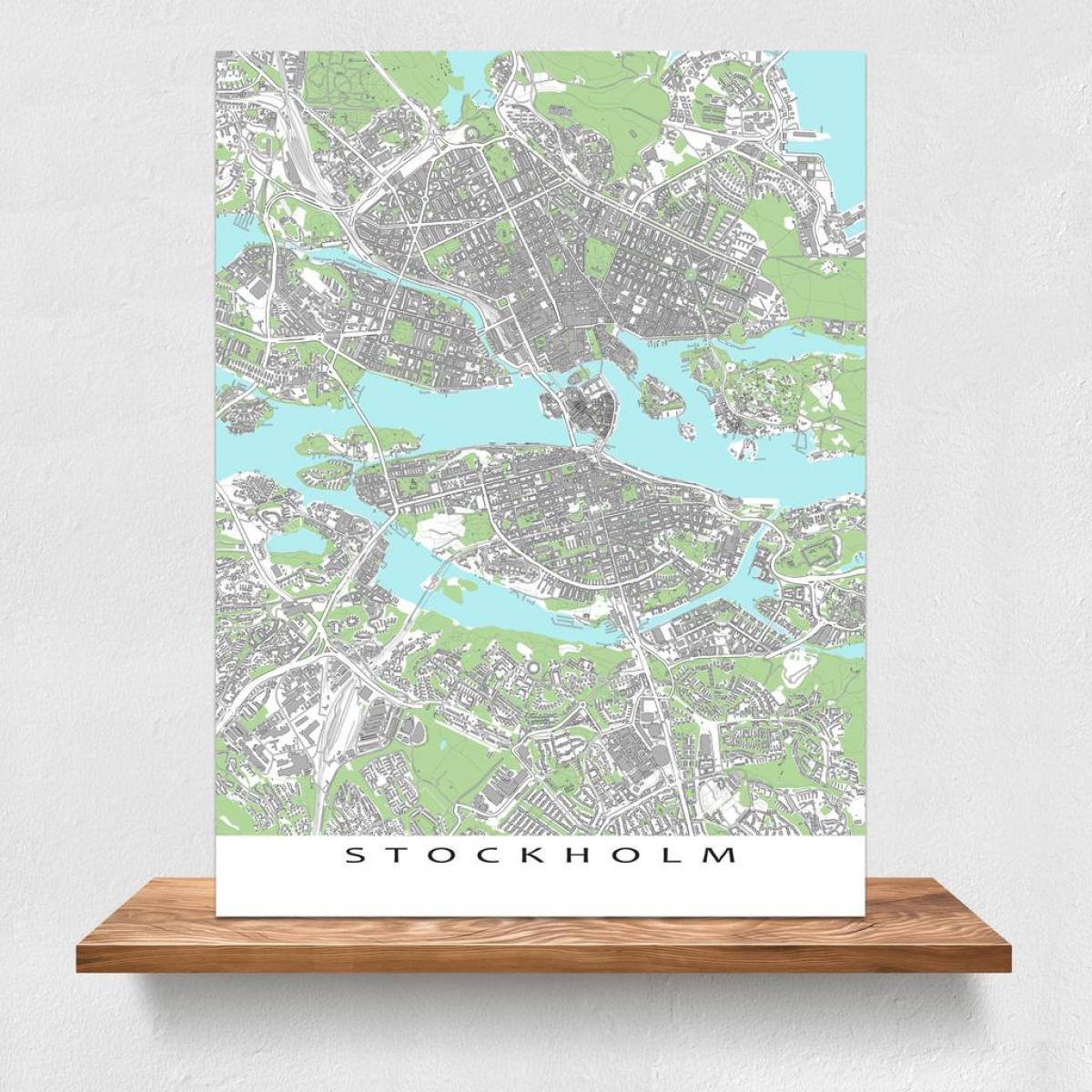 карта Стокгольма распечатать карту 