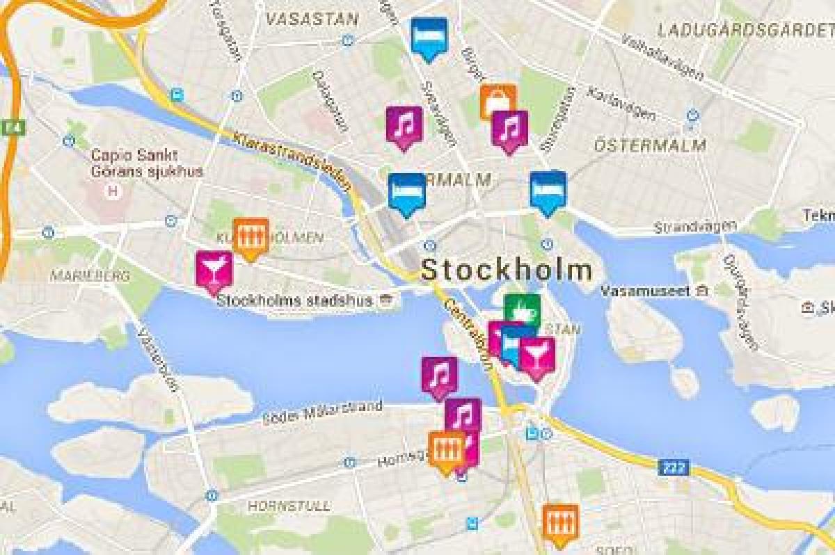карта гей-карте Стокгольма