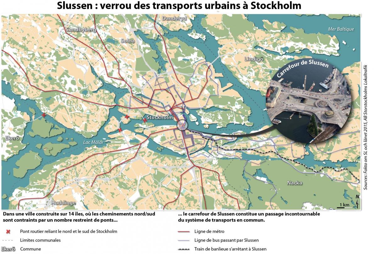 карта слюссен в Стокгольме