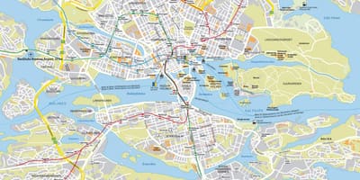 Карта города Стокгольм