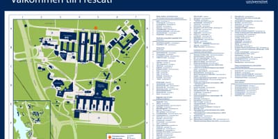 Карта Стокгольмского университета