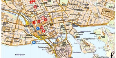Стокгольм достопримечательности карта
