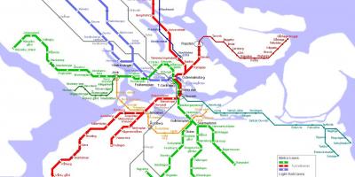 Карта метро Стокгольм Швеция