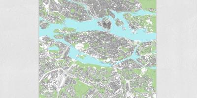 Карта Стокгольма распечатать карту 