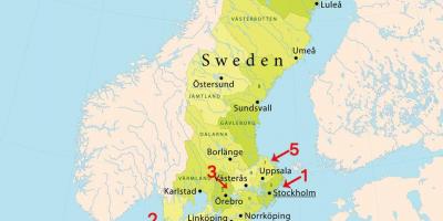 Карта Стокгольма пляжи