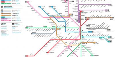 Стокгольмское метро карта Швеция