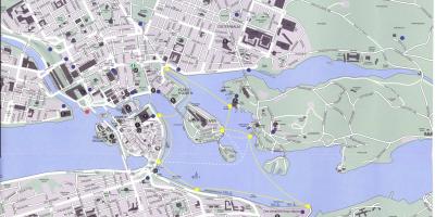 Карта центра Стокгольма